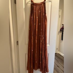 In Loom Maxi with Embroidered Flowers